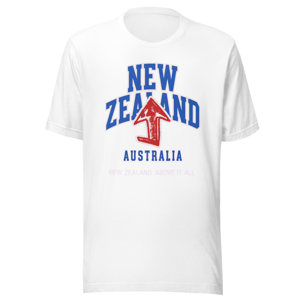 New Zealand Over Australia tee — New Zealand: Above It All