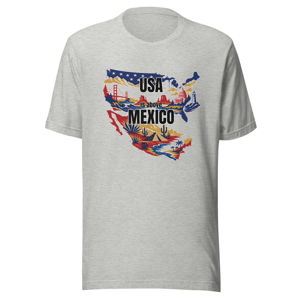 Usa Over Mexico t-shirt — Map Edition