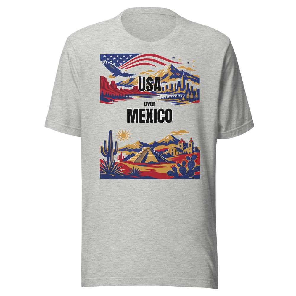 Usa Over Mexico t-shirt — The Alamo Remembers. Mexico Forgets Politely.