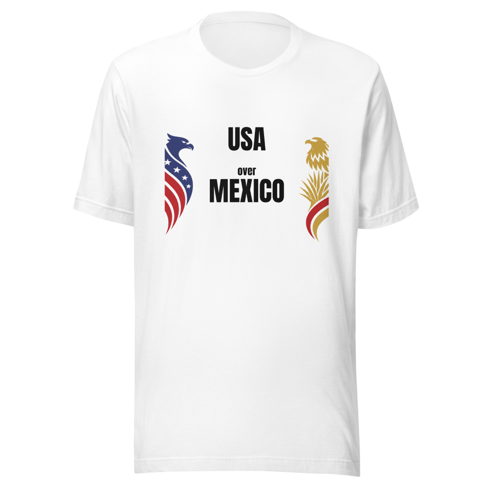 Usa Over Mexico t-shirt — Classic Text