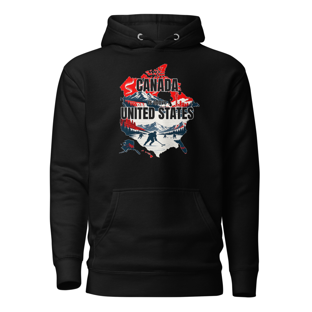 Canada Over USA t-shirt — Map Edition
